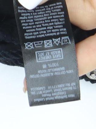 Miss Selfridge Women's Black Corduroy Skirt Size 6