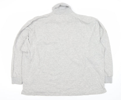 Weekday Unisex Grey Pullover Sweatshirt, Small, Roll Neck