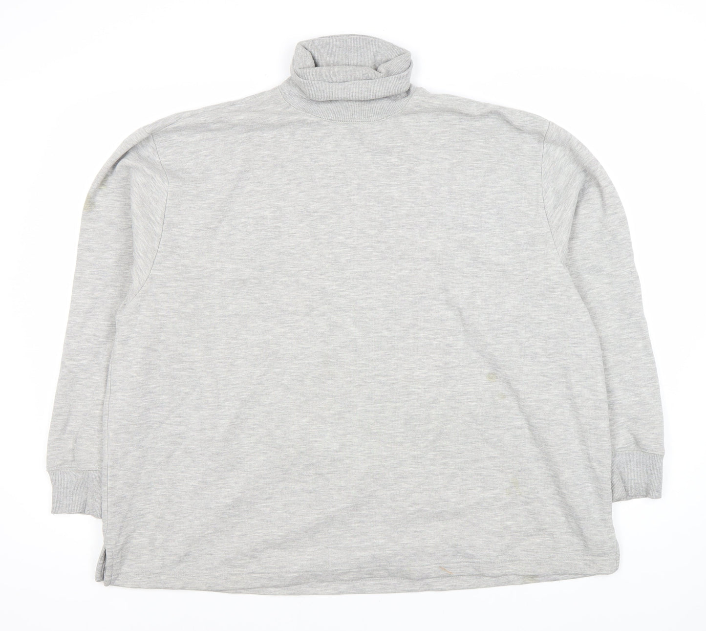 Weekday Unisex Grey Pullover Sweatshirt, Small, Roll Neck