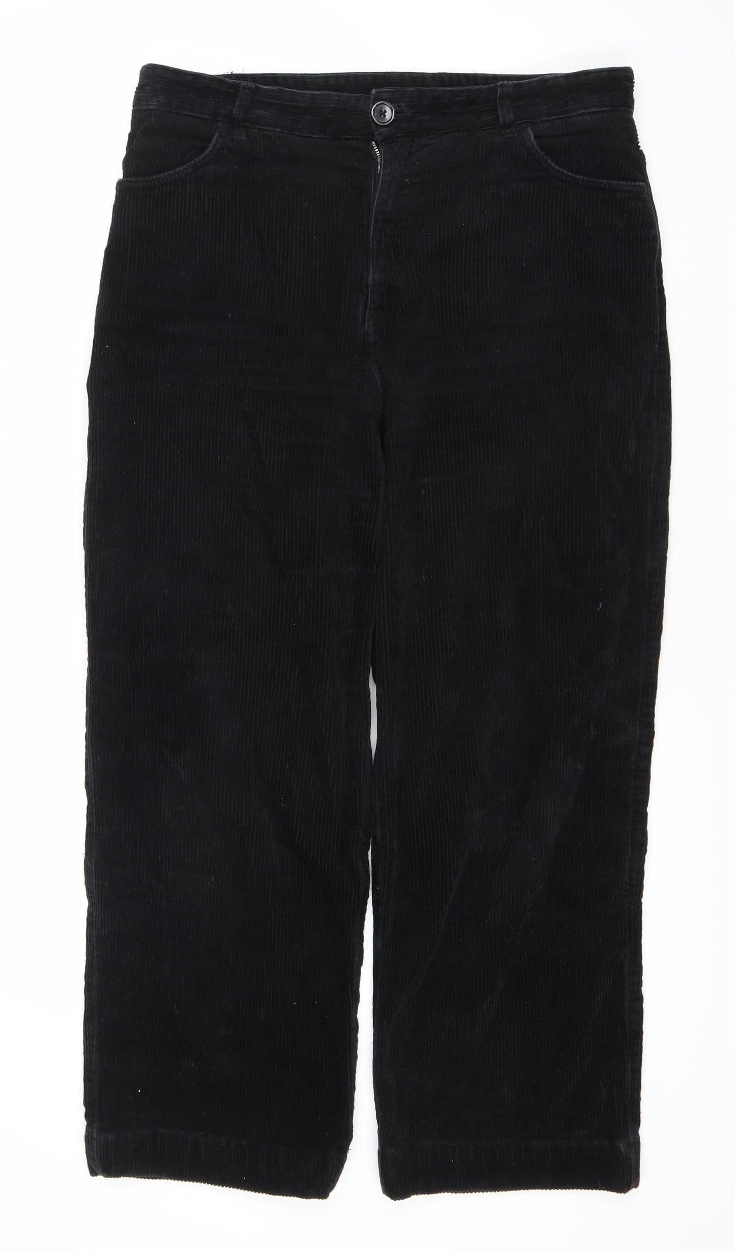Monki Men's Black Corduroy Trousers Size 44