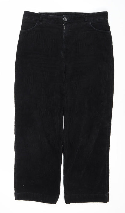 Monki Men's Black Corduroy Trousers Size 44