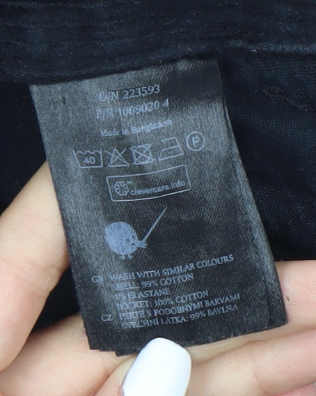 Monki Men's Black Corduroy Trousers Size 44