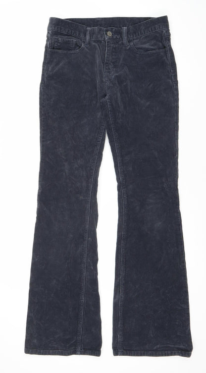 J. Crew Women's Blue Corduroy Trousers - Size S