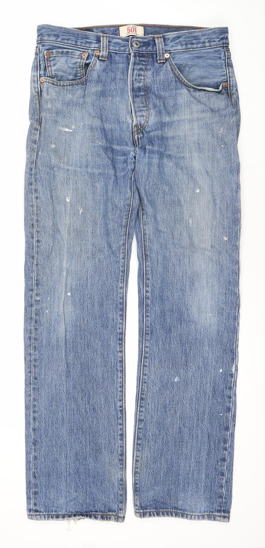 Levi Strauss & Co. Men's Blue Straight Jeans W32 L32