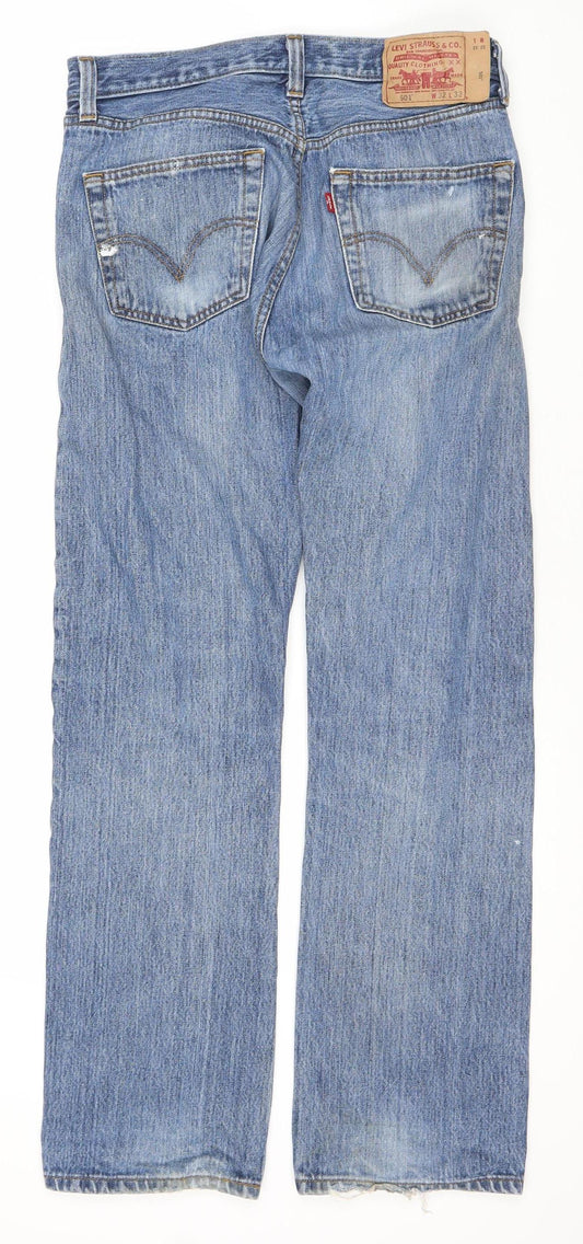 Levi Strauss & Co. Men's Blue Straight Jeans W32 L32