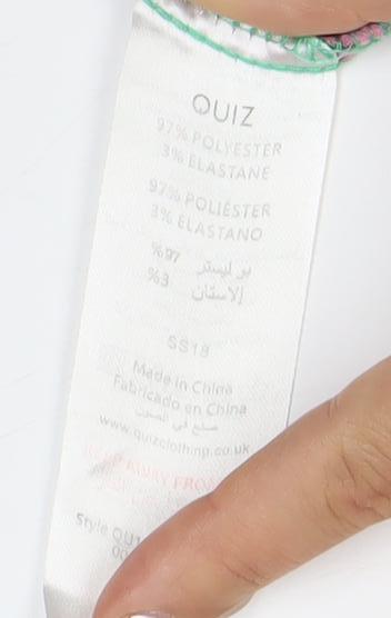 Quiz Women's Green Floral Off-Shoulder Jumpsuit 14