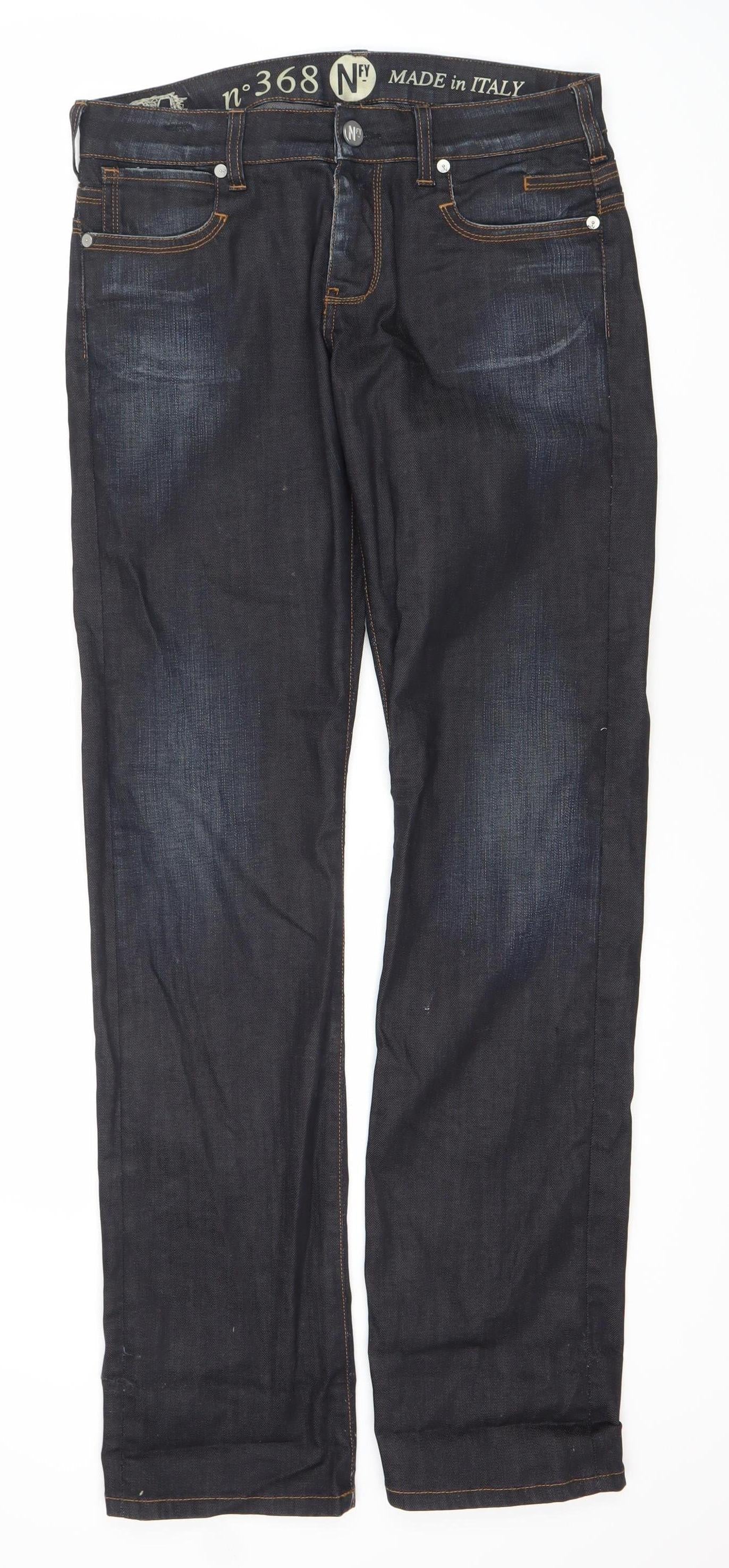 Mens UK Size 27 N°368 NFY  Straight Blue Jeans