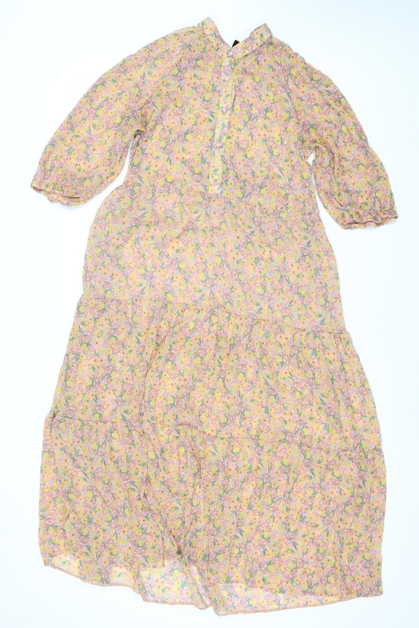 New Look Women's Multicoloured Floral Dress Size 14