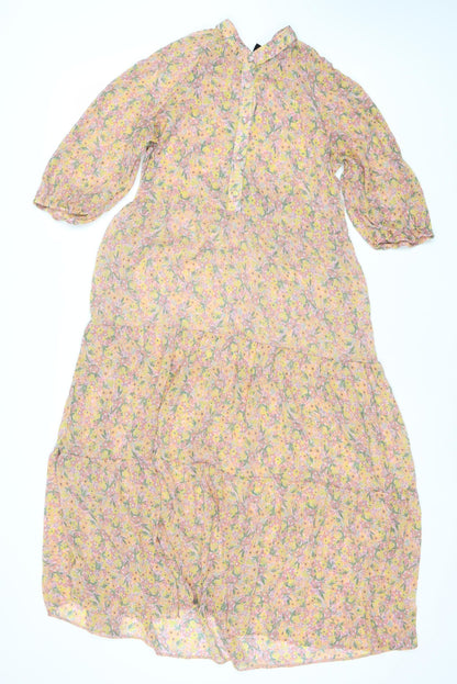 New Look Women's Multicoloured Floral Dress Size 14