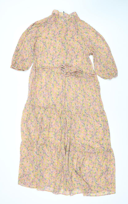 New Look Women's Multicoloured Floral Dress Size 14
