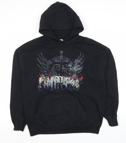 Urban Outfitters Black Hoodie M Unisex Graphic