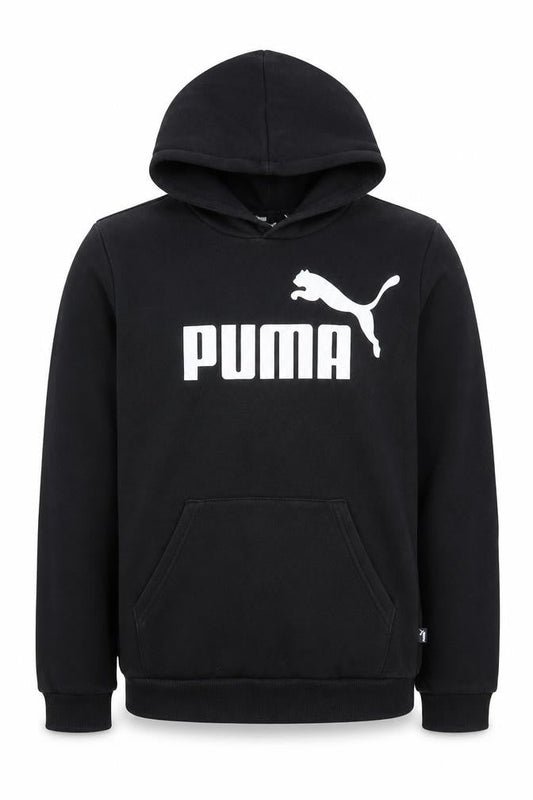 Puma Boys' Black Pullover Hoodie XL with Logo Accent