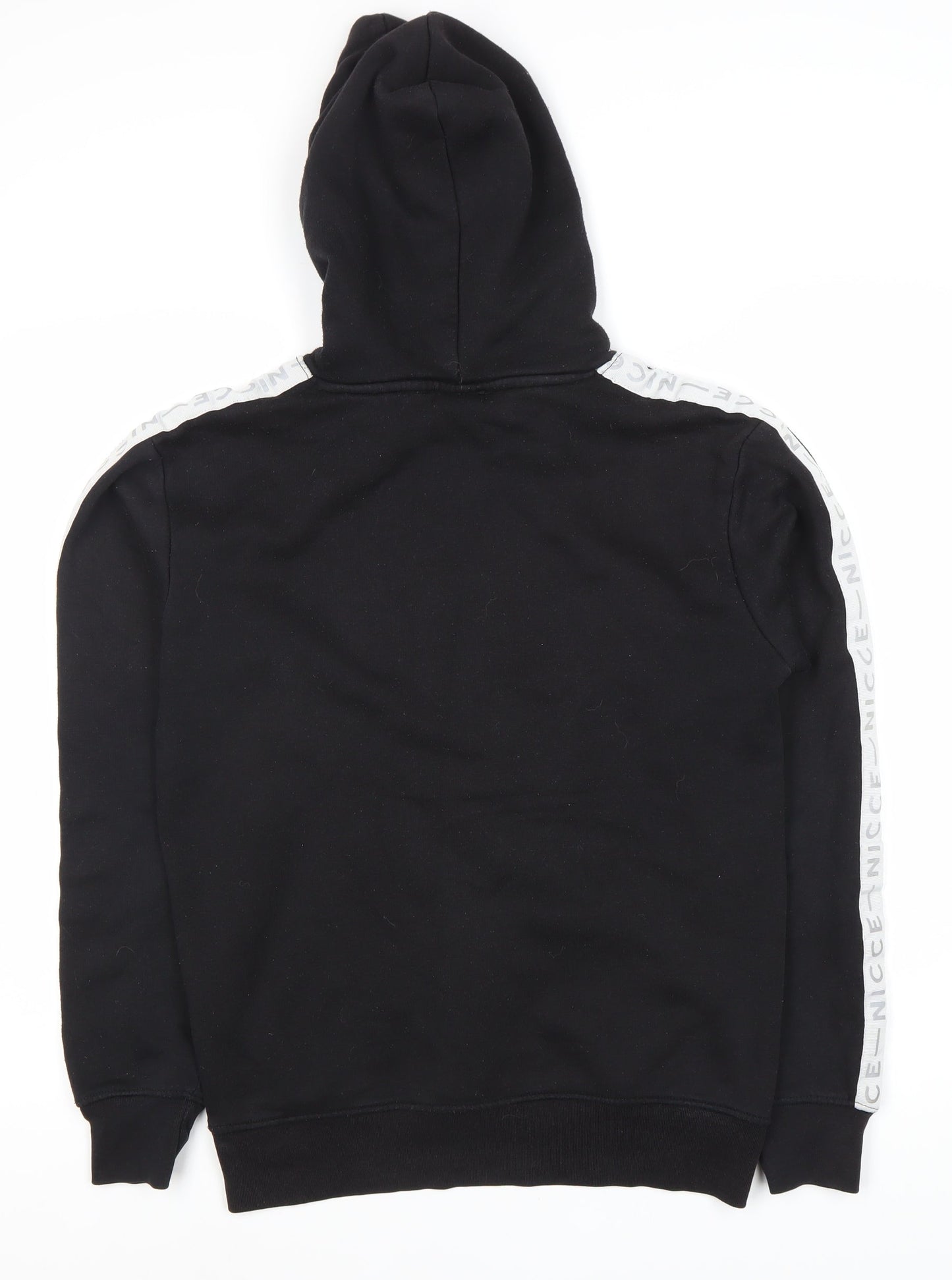 Mens UK Size XS NICCE Black Pullover Hoodie