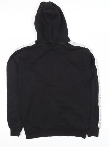Mens UK Size XS NICCE Black Pullover Hoodie