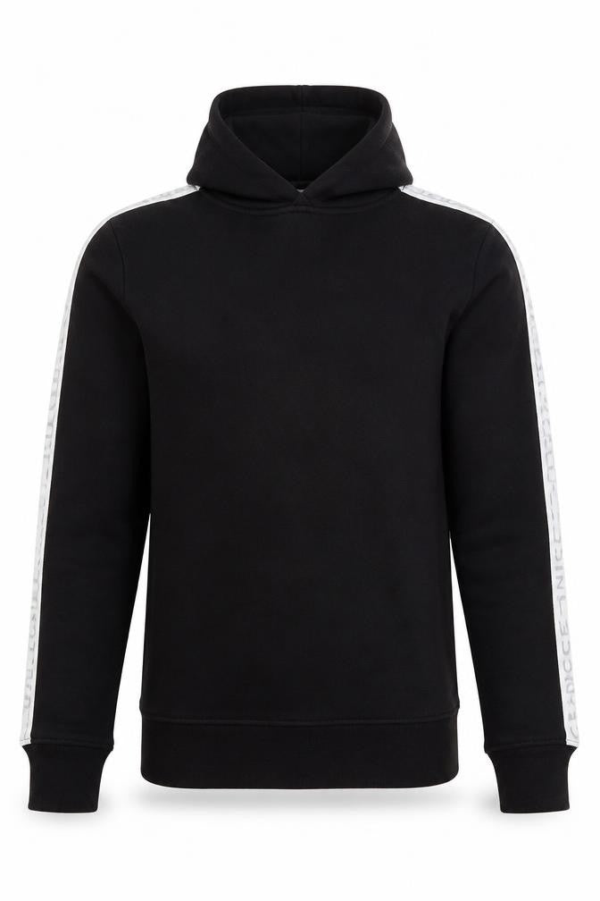 Mens UK Size XS NICCE Black Pullover Hoodie