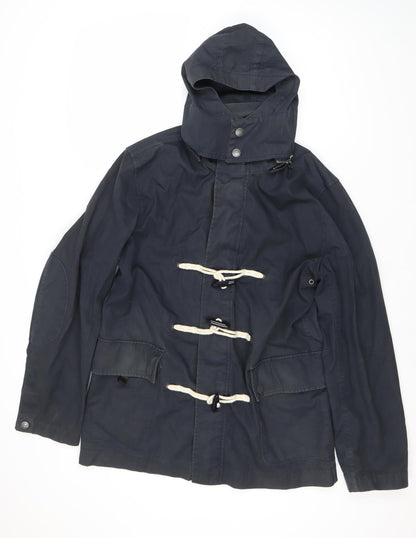 Unisex Adults UK Size M Crew Clothing Co. Blue Duffle Coat