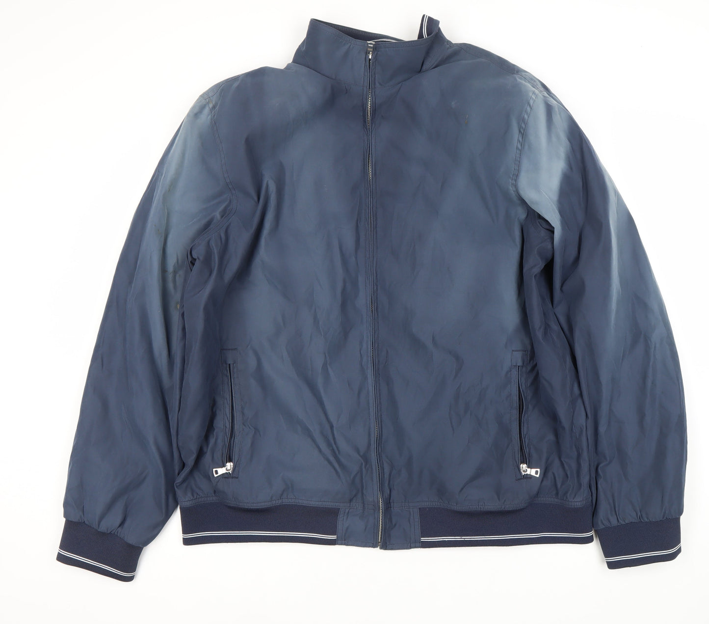 Mens UK Size 2XL Marks and Spencer Blue Basic Jacket