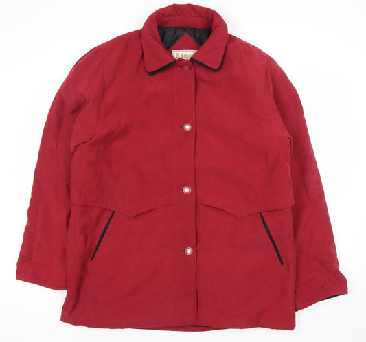Roman Originals Women's Red Button Coat Size 12