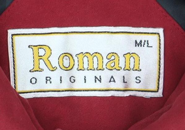 Roman Originals Women's Red Button Coat Size 12