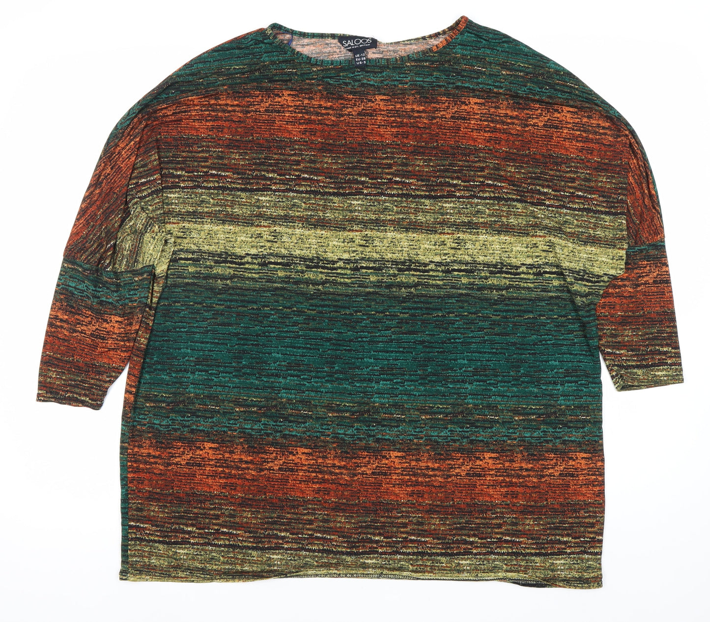 Womens UK Size 12 Saloos Multicoloured Basic Blouse