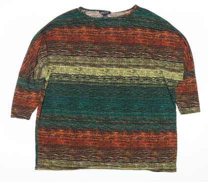 Womens UK Size 12 Saloos Multicoloured Basic Blouse