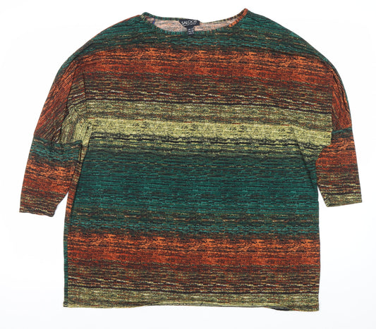 Womens UK Size 12 Saloos Multicoloured Basic Blouse