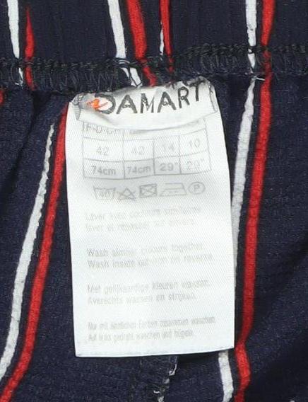 Womens UK Size 14 Zara Regular Fit Casual Multicoloured Trousers