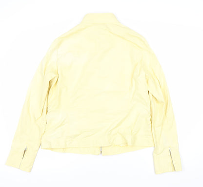 Laura Ashley Women's Yellow Casual Zip Jacket Size 16