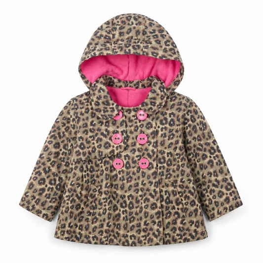 Next Girls Multicoloured Animal Print Hooded Coat 18-24 Months