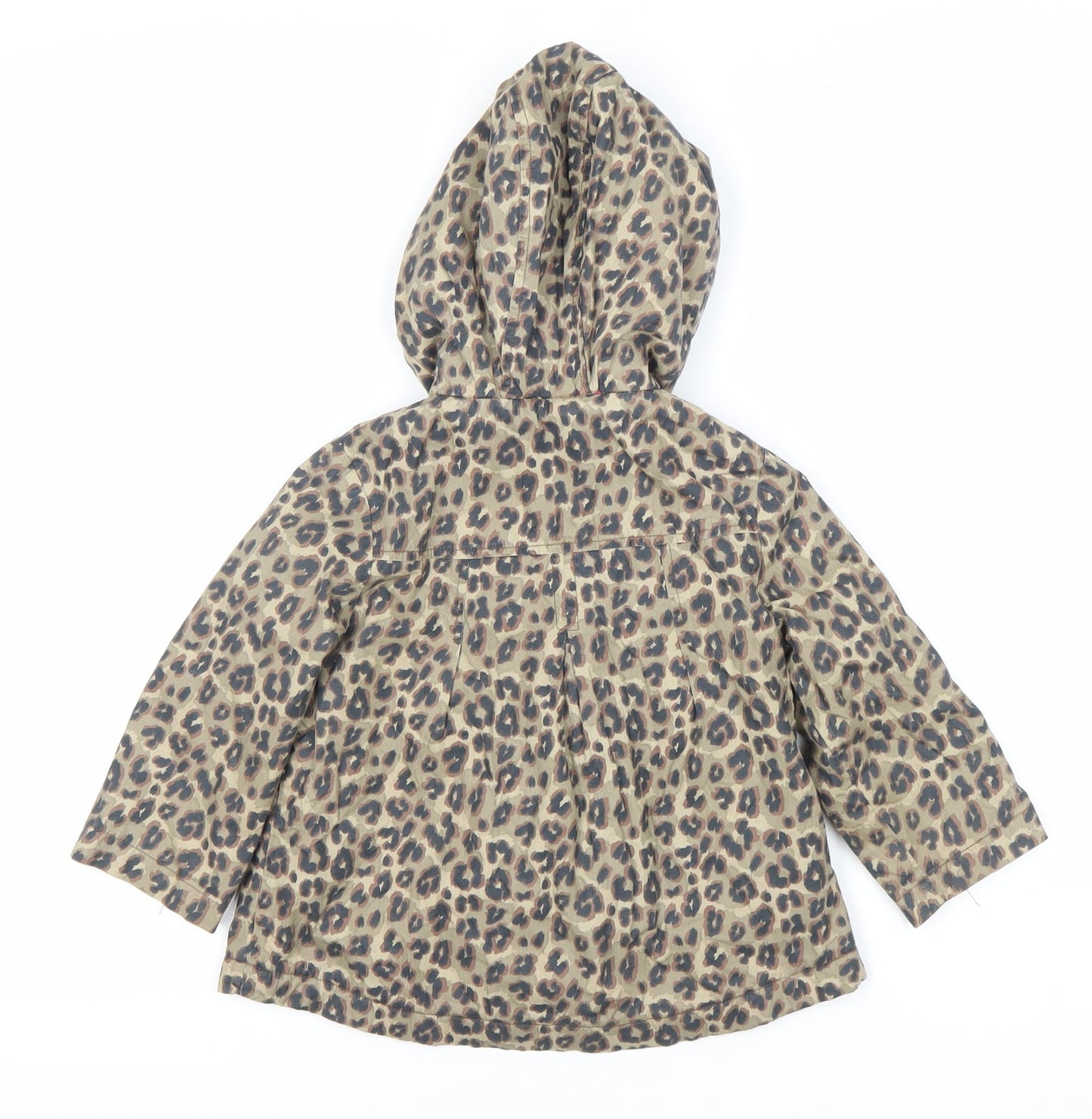Next Girls Multicoloured Animal Print Hooded Coat 18-24 Months
