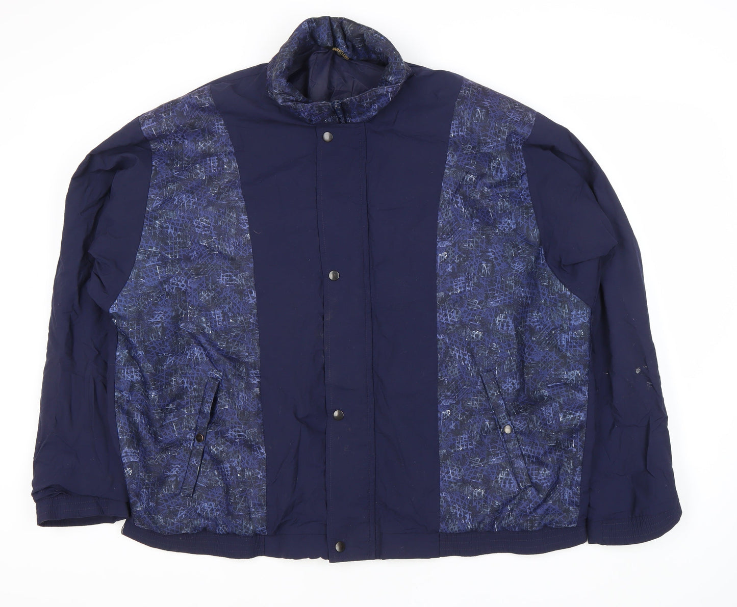 Mens UK Size S No Data Blue Basic Jacket