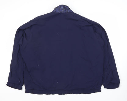 Mens UK Size S No Data Blue Basic Jacket