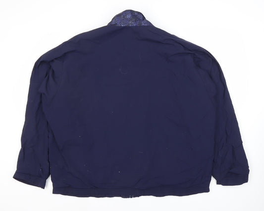 Mens UK Size S No Data Blue Basic Jacket
