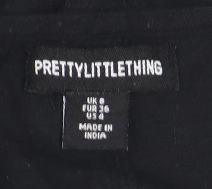 PrettyLittleThing Women's Black Waistcoat Size 8