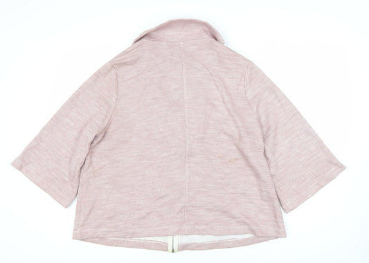 Womens UK Size 18 Simply Be Pink Basic Jacket