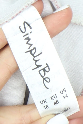 Womens UK Size 18 Simply Be Pink Basic Jacket