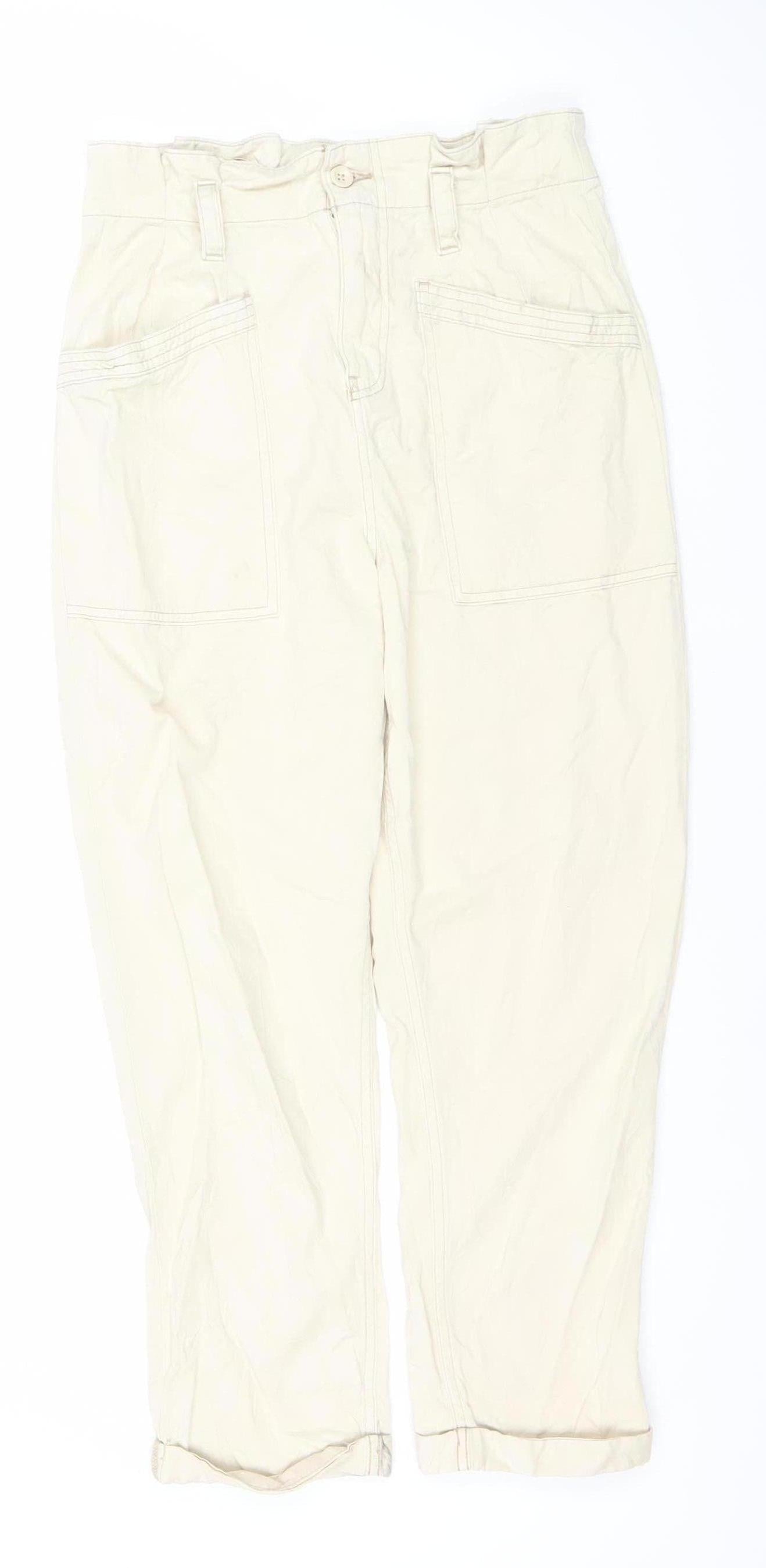 Topshop Women’s Beige Jeans Size 10
