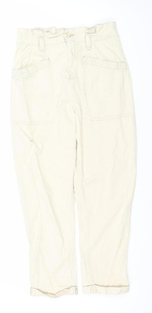 Topshop Women’s Beige Jeans Size 10