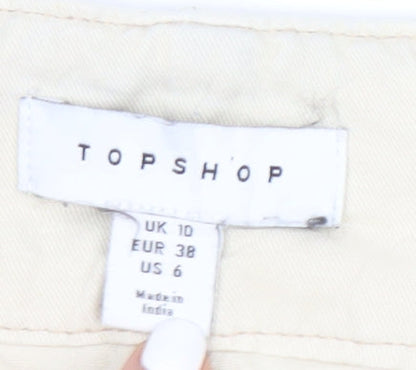 Topshop Women’s Beige Jeans Size 10