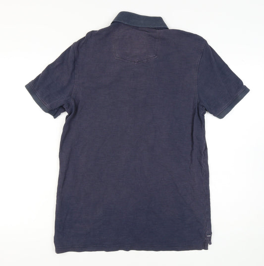 Fat Face Men's Blue Cotton Polo Shirt M