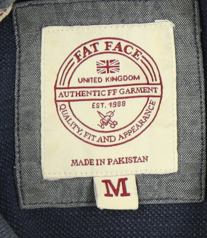 Fat Face Men's Blue Cotton Polo Shirt M