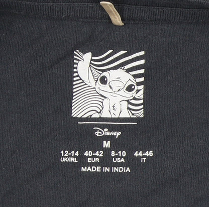 Unisex Adults UK Size M Disney Black  T-Shirt