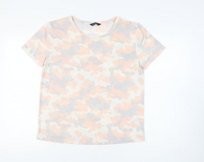 Womens UK Size 12 Marks and Spencer Multicoloured Basic T-Shirt