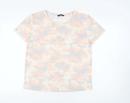 Womens UK Size 12 Marks and Spencer Multicoloured Basic T-Shirt