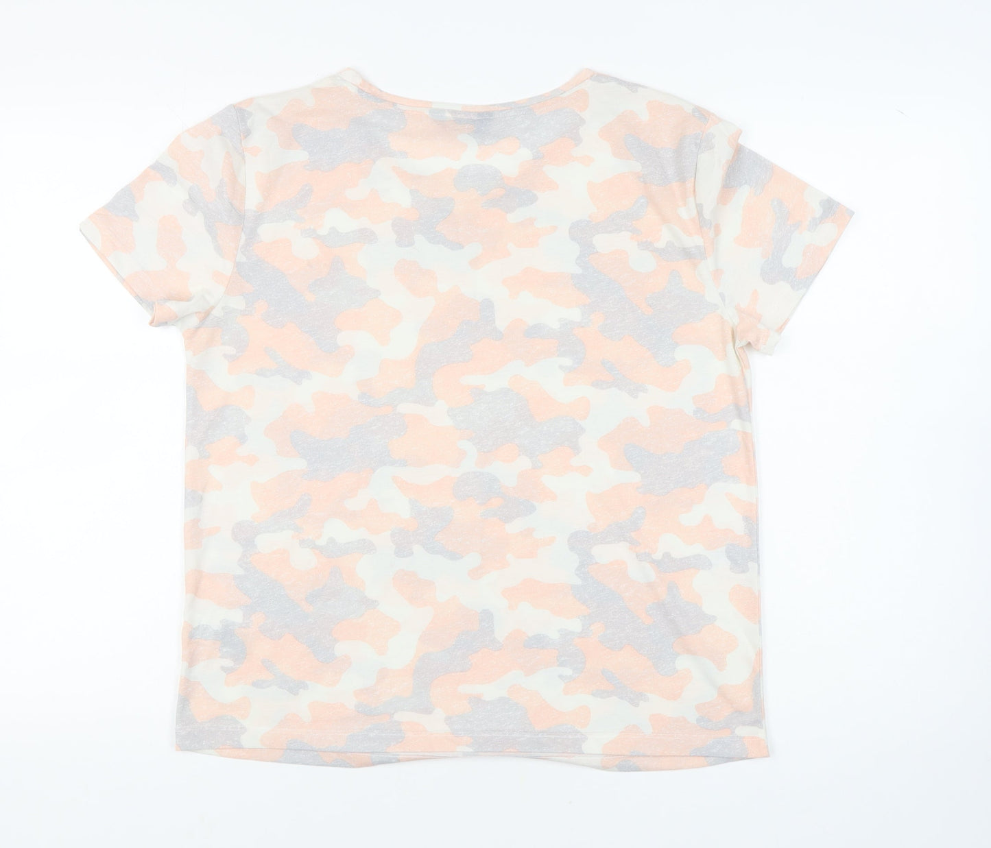 Womens UK Size 12 Marks and Spencer Multicoloured Basic T-Shirt
