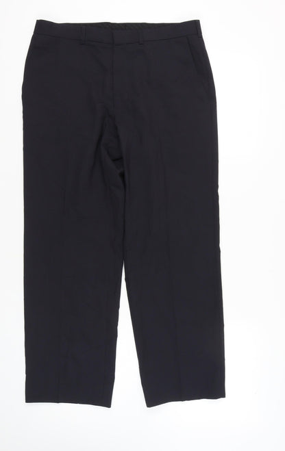 Marks and Spencer Men's Navy Trousers, Size 34