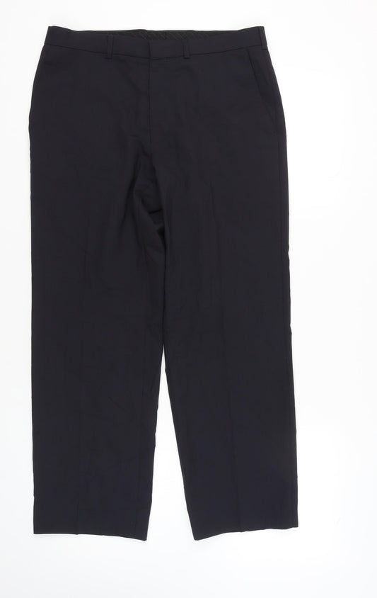 Marks and Spencer Men's Navy Trousers, Size 34
