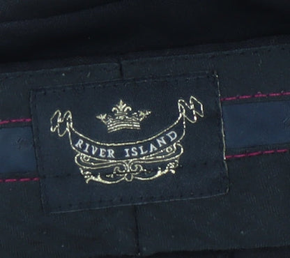 River Island Men's Black Trousers Size 34