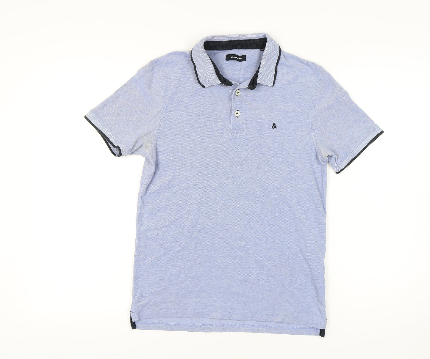 Jack & Jones Mens Blue Polo Shirt Size S