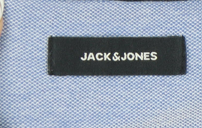 Jack & Jones Mens Blue Polo Shirt Size S